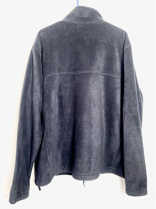 Columbia Men's XL Steens Mountain Full Zip Fleece Jacket Charcoal / Black - Picture 6 of 14